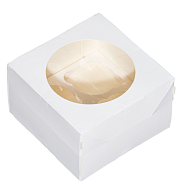 Коробочка белая с окошком ForGenika MUF 4 PRO (160*160*100мм, 25 штук)
