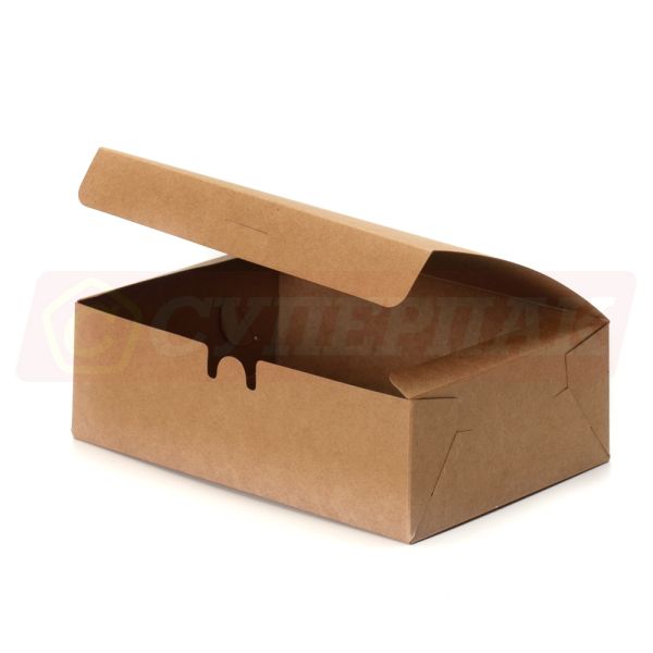 Короб картонный "Крафт" с глухой крышкой (22*14*6,5см)