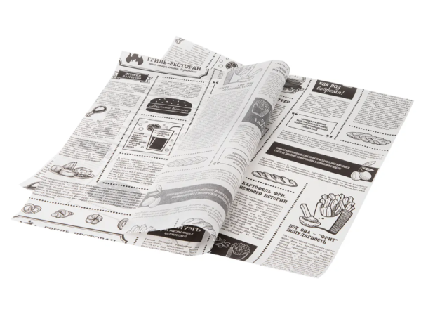 Бумага парафинированная "Газета" (305*305мм, 500 листов)