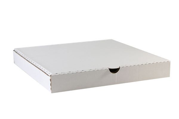 Коробка для пиццы квадратная белая (34*34*5см)