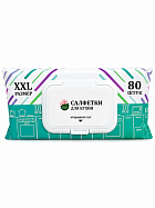 Салфетки влажные для кухни GREEN FAMILY "XXL" (80 листов)
