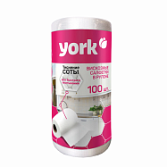 Салфетки вискозные в рулоне "YORK" (22,5*25см, 100 листов)