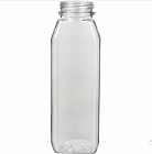 Бутылка пластиковая 0,5 литра с широким горлом (Ø:38мм, с крышкой, прозрачная)