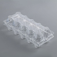 Контейнер пластиковый для куриных яиц "К-26" (10 ячеек, 200 штук)