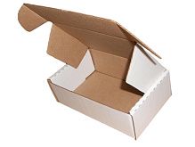 Короб картонный самосборный белый (185*115*60мм) 