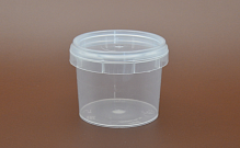 Банка прозрачная 120 мл с крышкой (Ø:68мм, H:50мм) (для соуса)