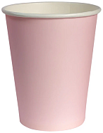 Стакан бумажный РОЗОВЫЙ 250 мл (Ø: 80мм, 50 штук)