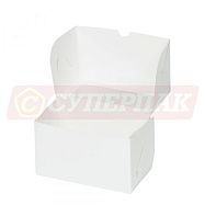 Короб картонный белый с окошком (160*85*95мм, 2 ячейки)
