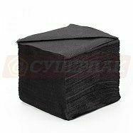 Салфетки чёрные однослойные "Интенсив" (24х24см, 400 листов)