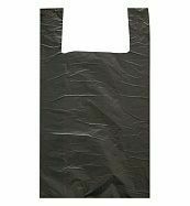 Пакет-майка 35х60см*35мкм (чёрный, 100 штук)