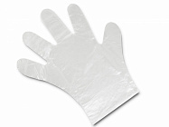 Перчатки полиэтиленовые прозрачные (размер "М", 100 штук)