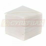 Салфетки белые однослойные 24х24см (100 листов)