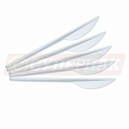 Нож столовый пластиковый белый (100 штук)