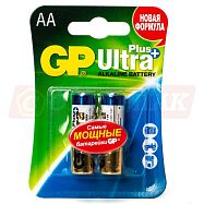 Батарейка пальчиковая АА "GP Ultra" (1.5V, 15A, 2 штуки, в блистере)