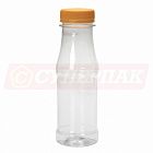 Бутылка пластиковая 0,2 литра с широким горлом (Ø:38мм, с крышкой, прозрачная)